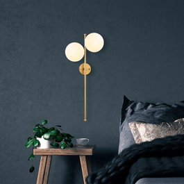 Opviq Lámpara de pared Fazli - 10410 Oro brillante
